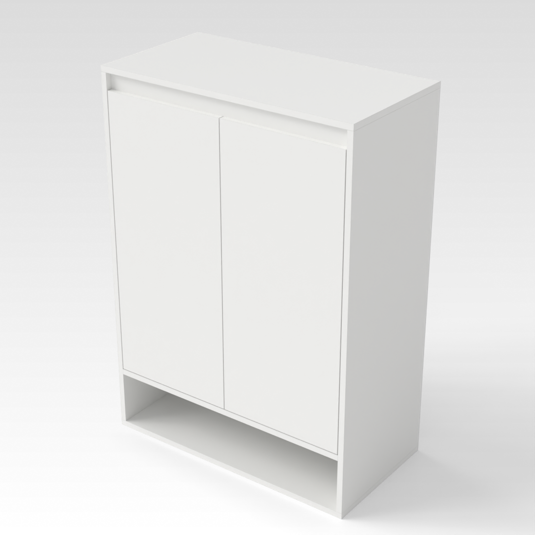 Warm White Shoe Cabinet