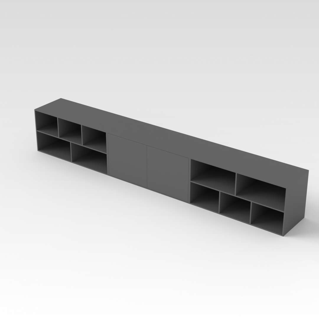 Sky Gray Bookshelf