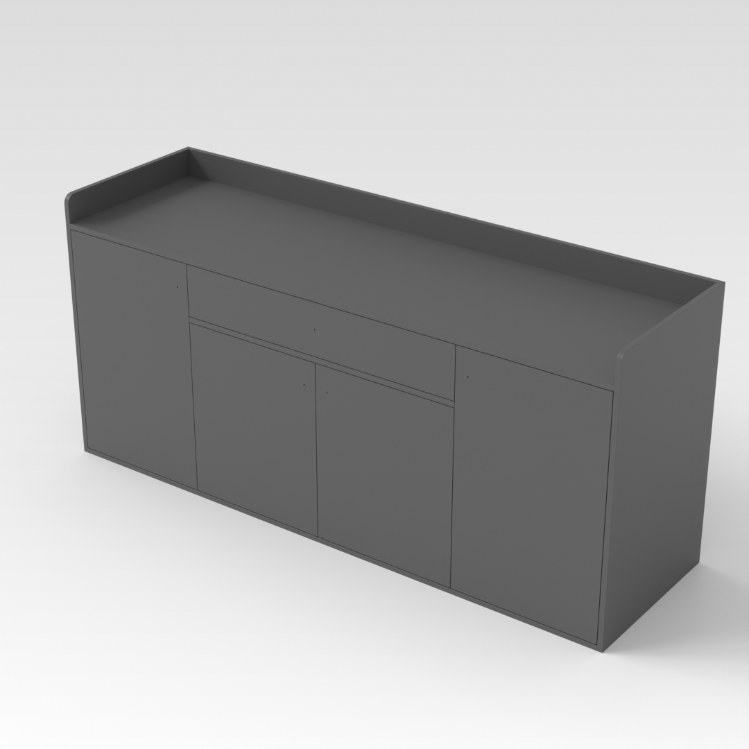 Sky Gray Shoe Cabinet