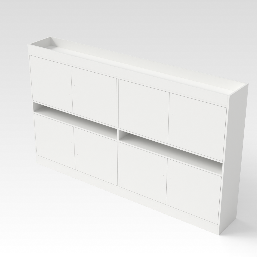Warm White Bookcase