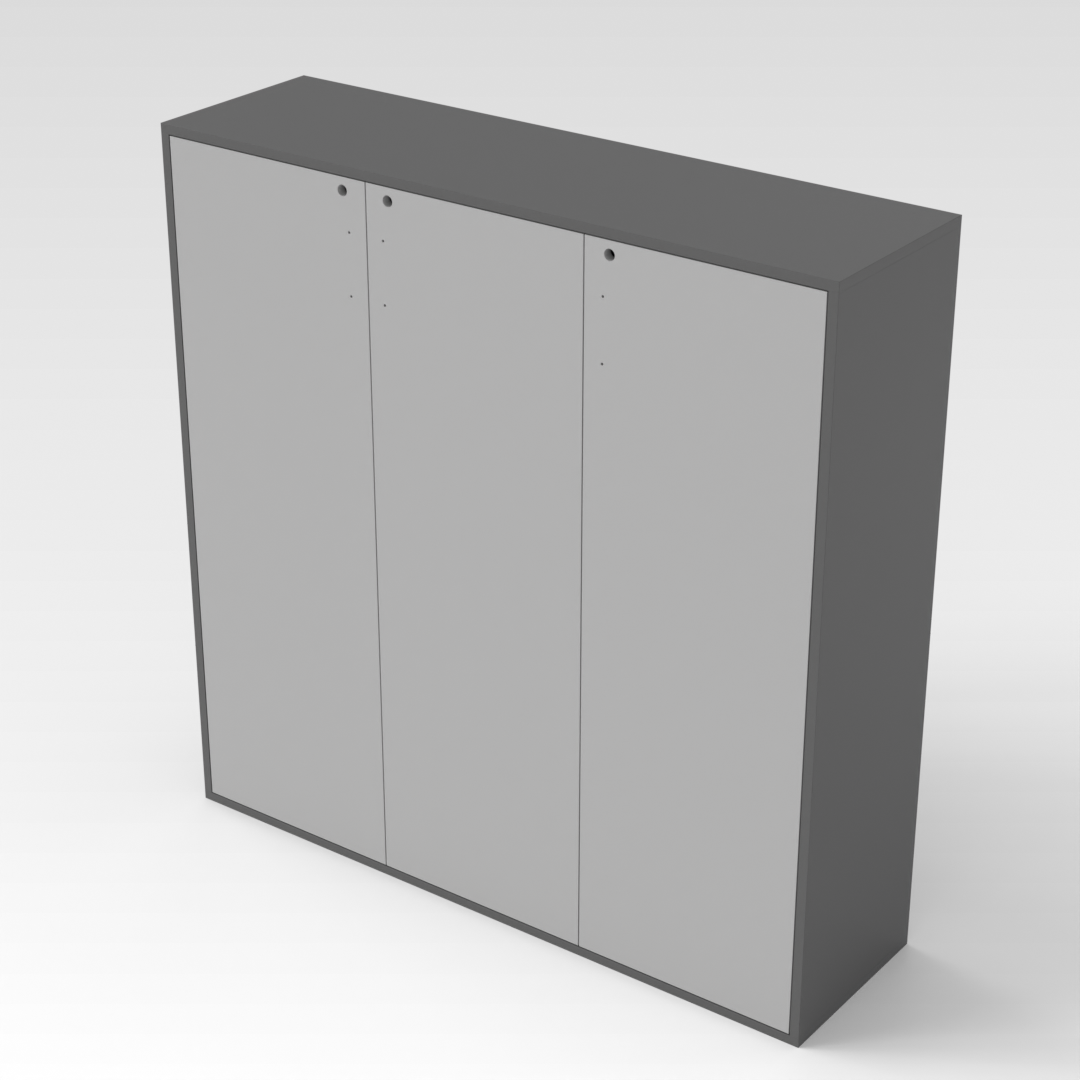 Sky Gray & Light Gray Shoe Cabinet