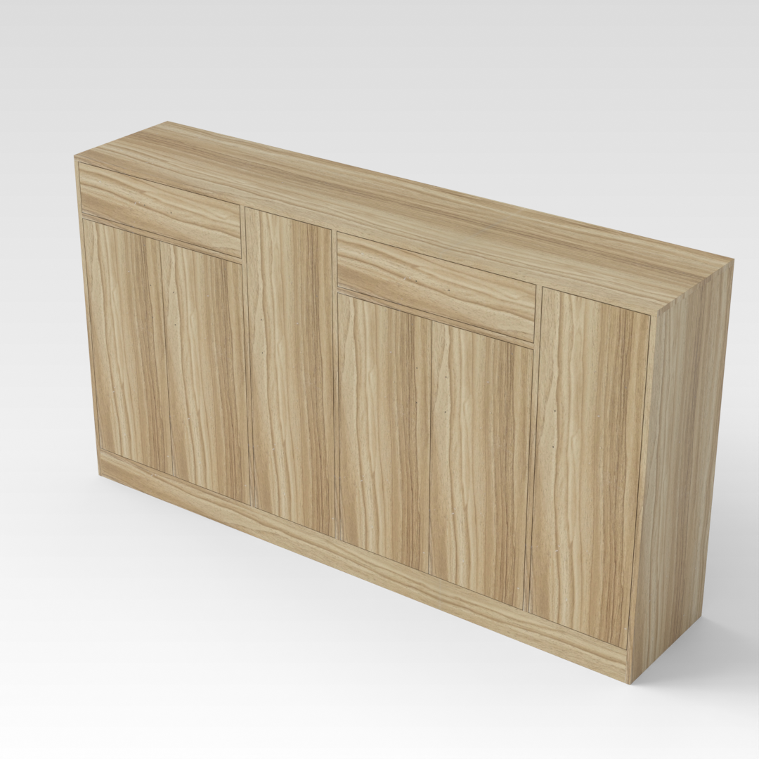 Country Oak Accent Cabinet