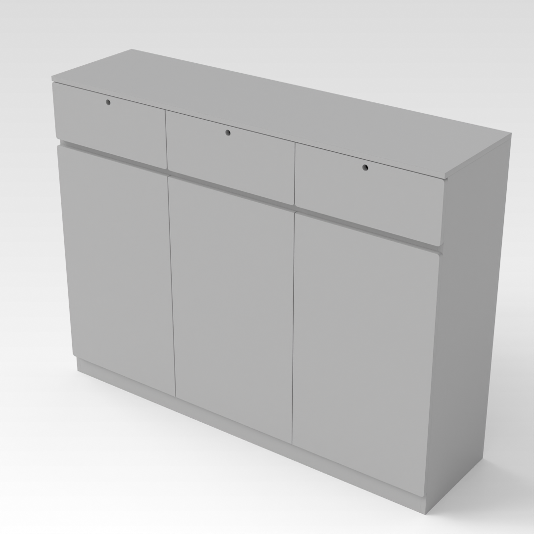 Light Gray Shoe Cabinet