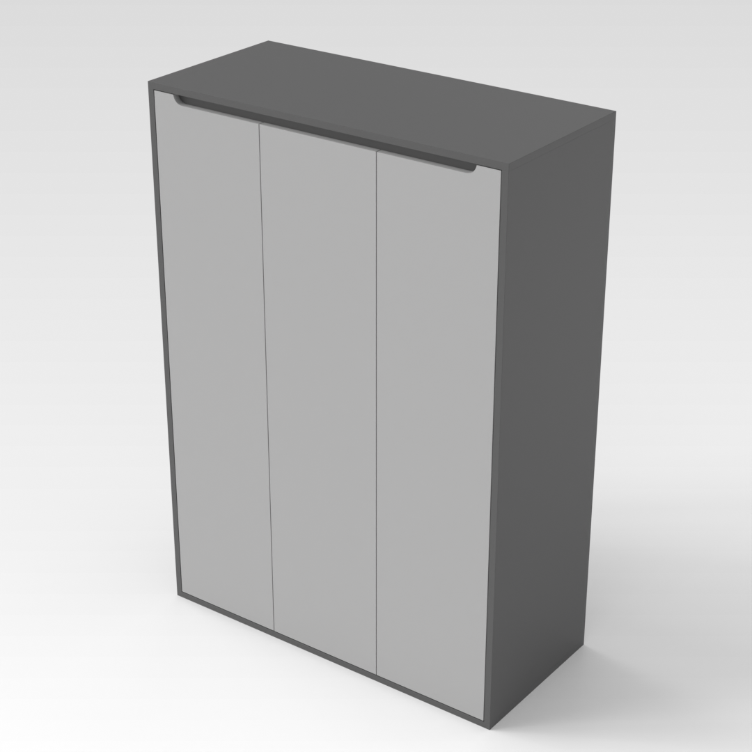 Sky Gray & Light Gray Shoe Cabinet