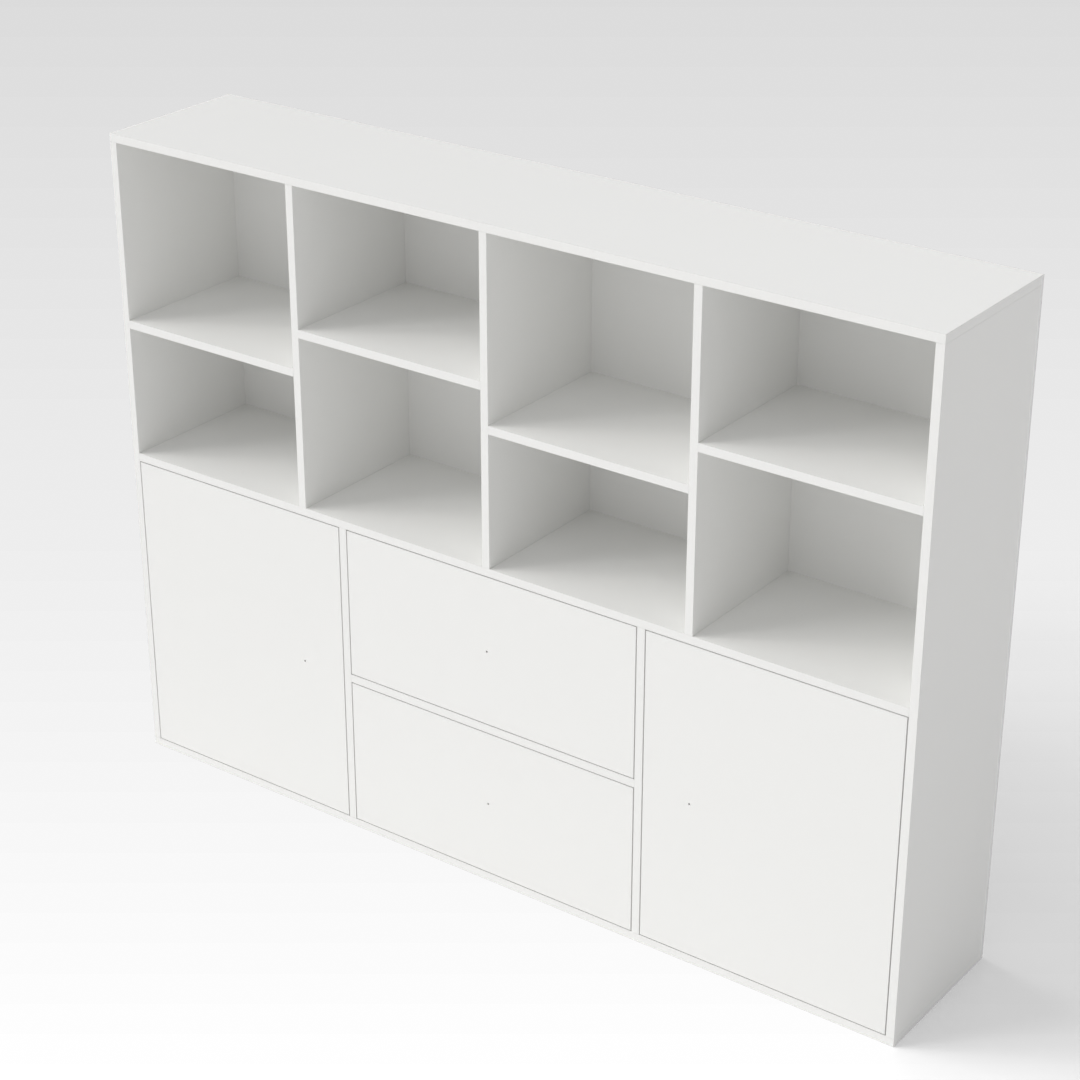 Warm White Kitchen Cabinet