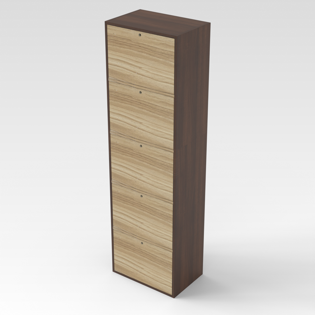 Prairie Oak & Country Oak Shoe Cabinet