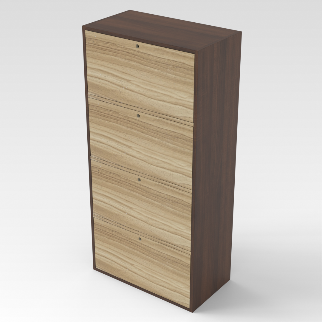 Prairie Oak & Country Oak Shoe Cabinet