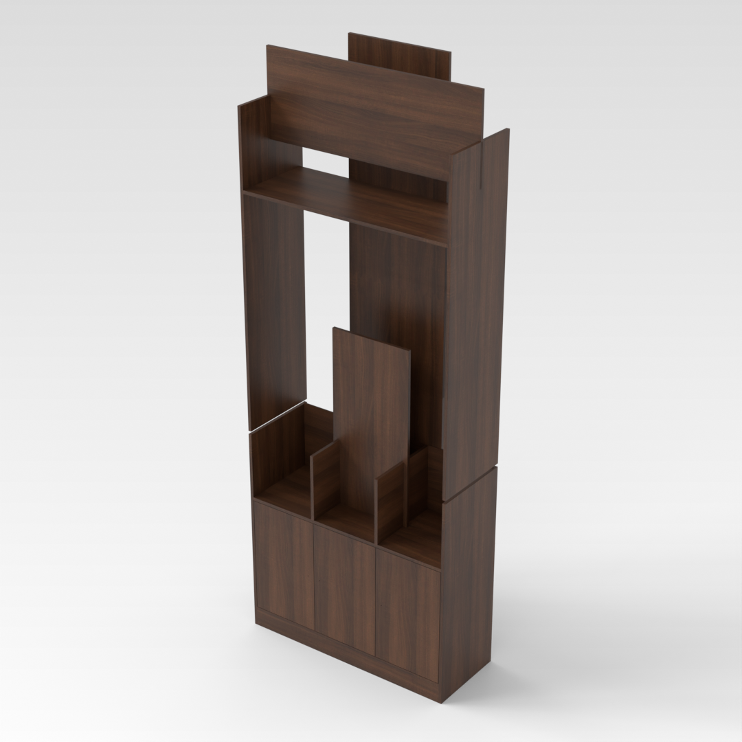 Prairie Oak Shoe Cabinet