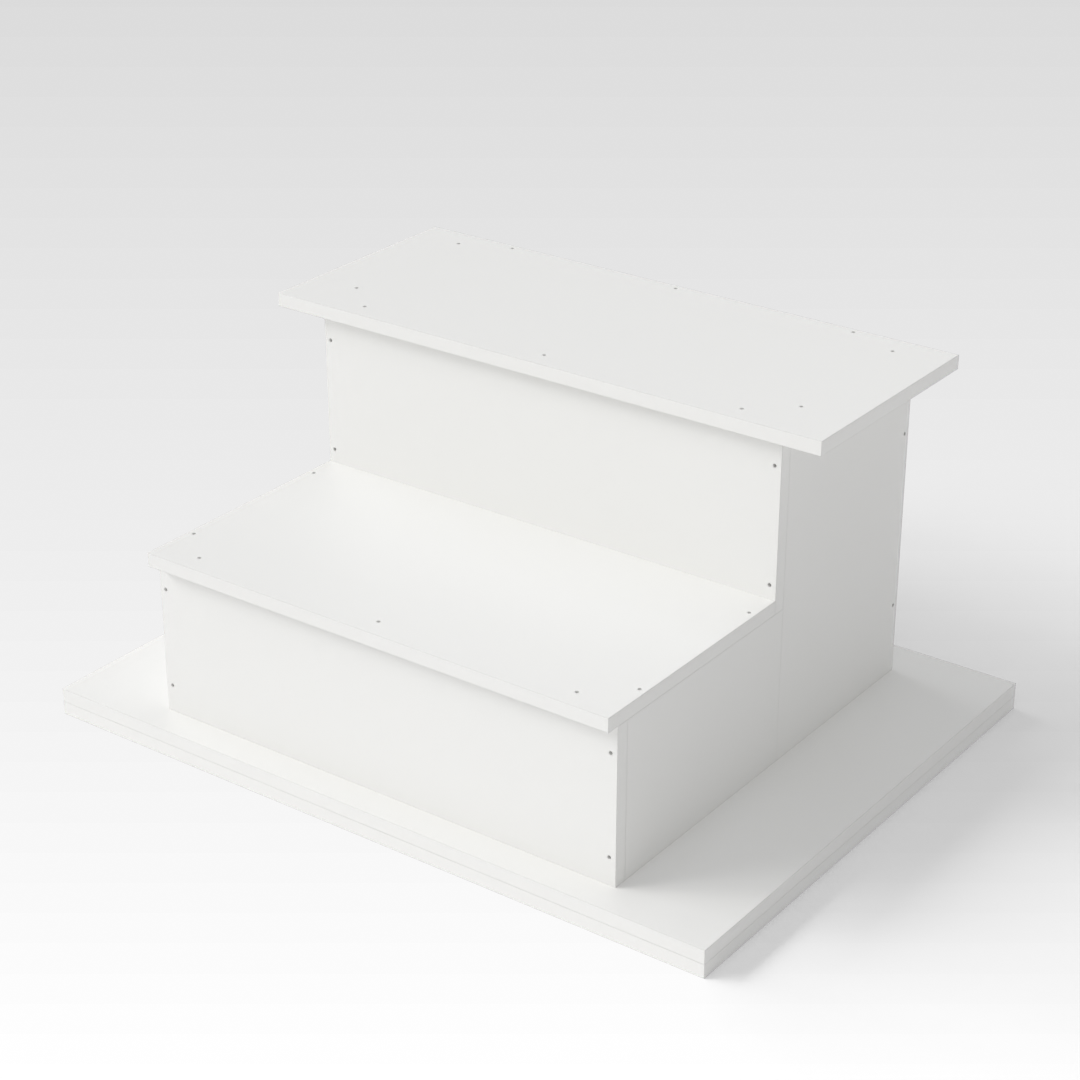 Warm White Riser Shelf
