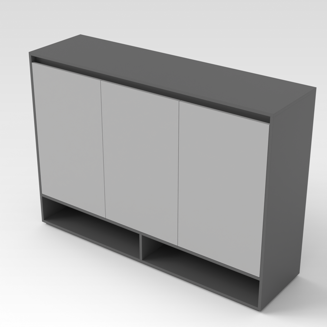 Sky Gray Shoe Cabinet