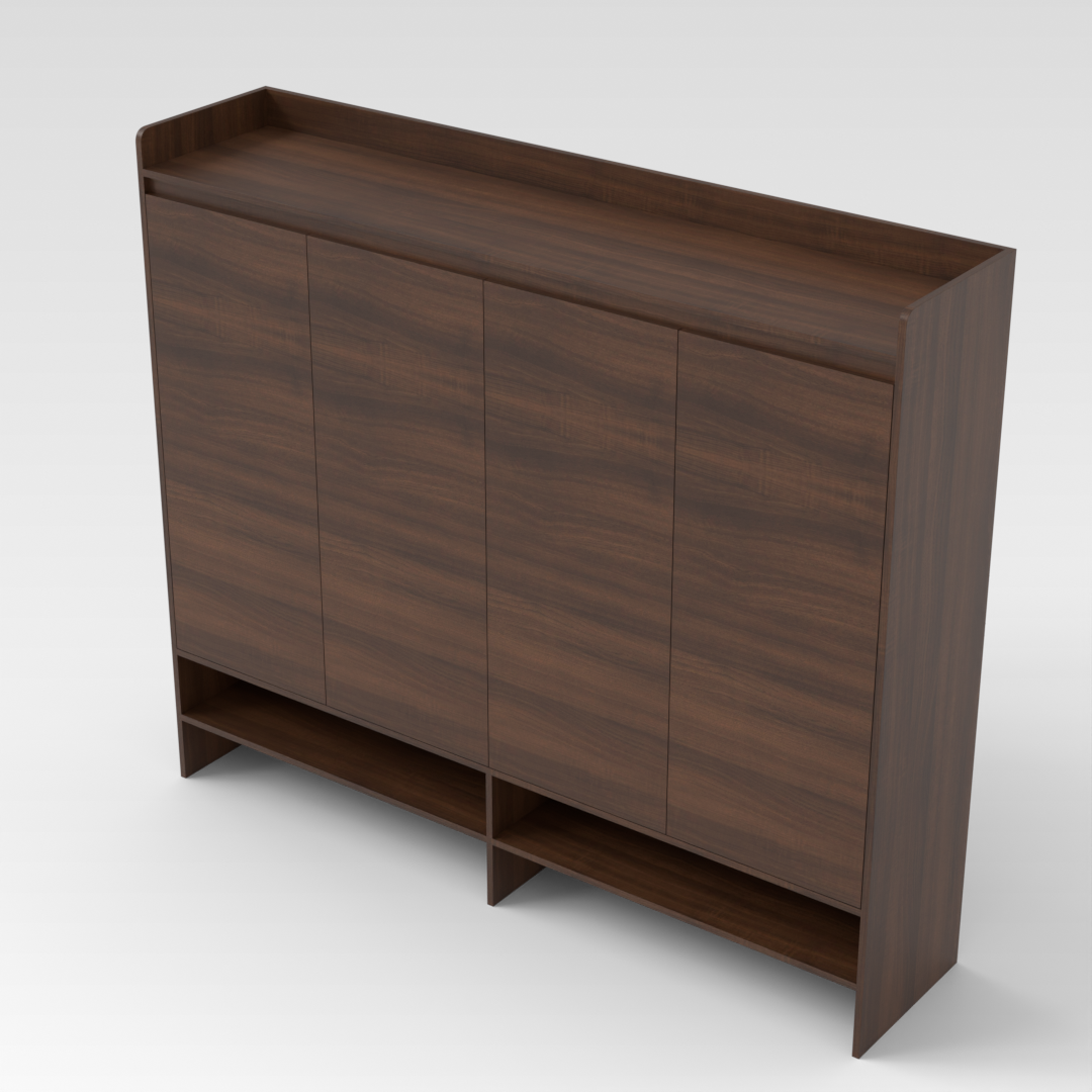 Prairie Oak Shoe Cabinet