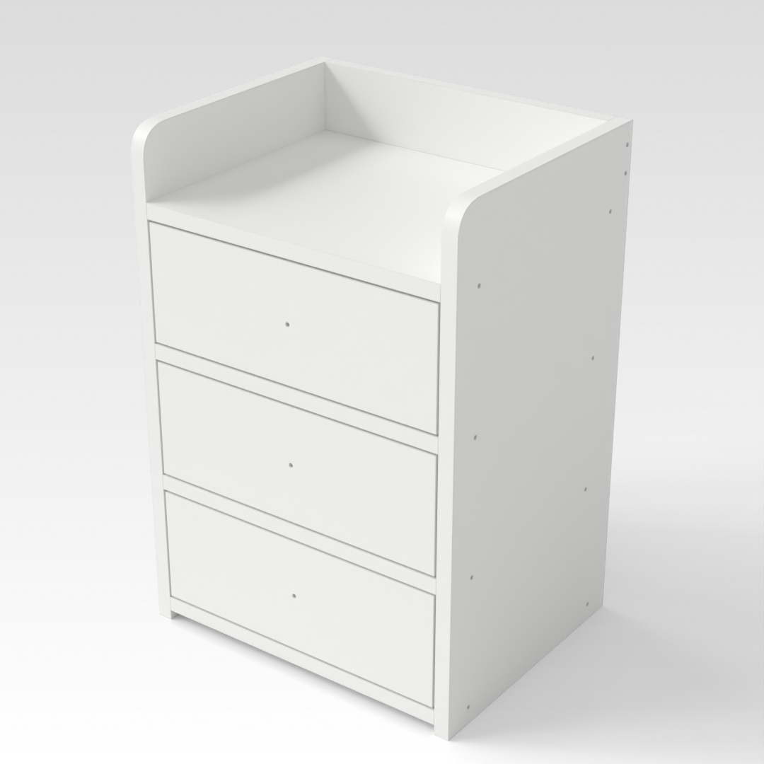 Warm White Nightstand