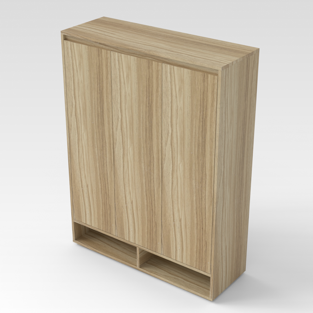 Country Oak Shoe Cabinet
