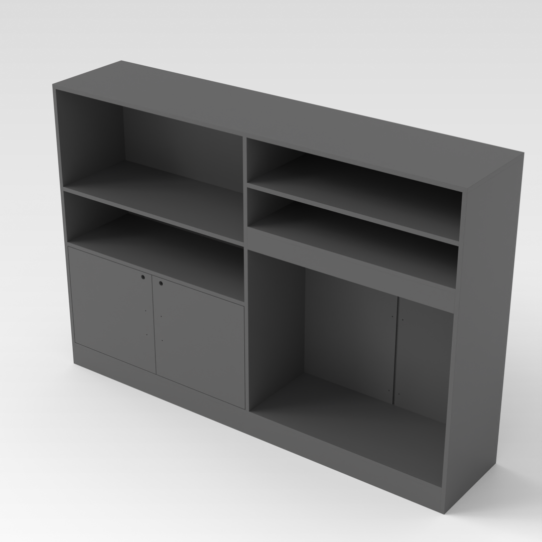 Sky Gray Bookcase