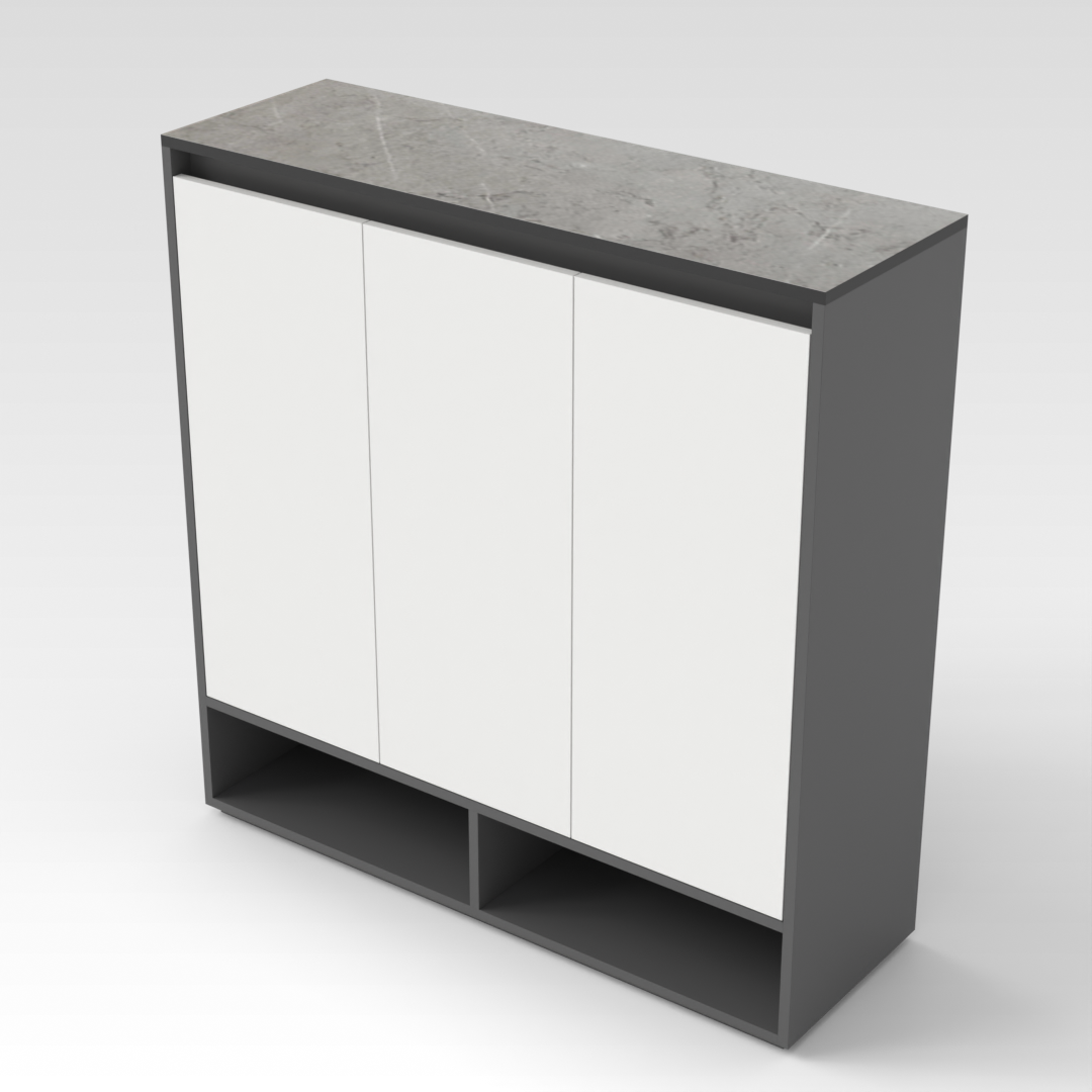 Sky Gray Shoe Cabinet
