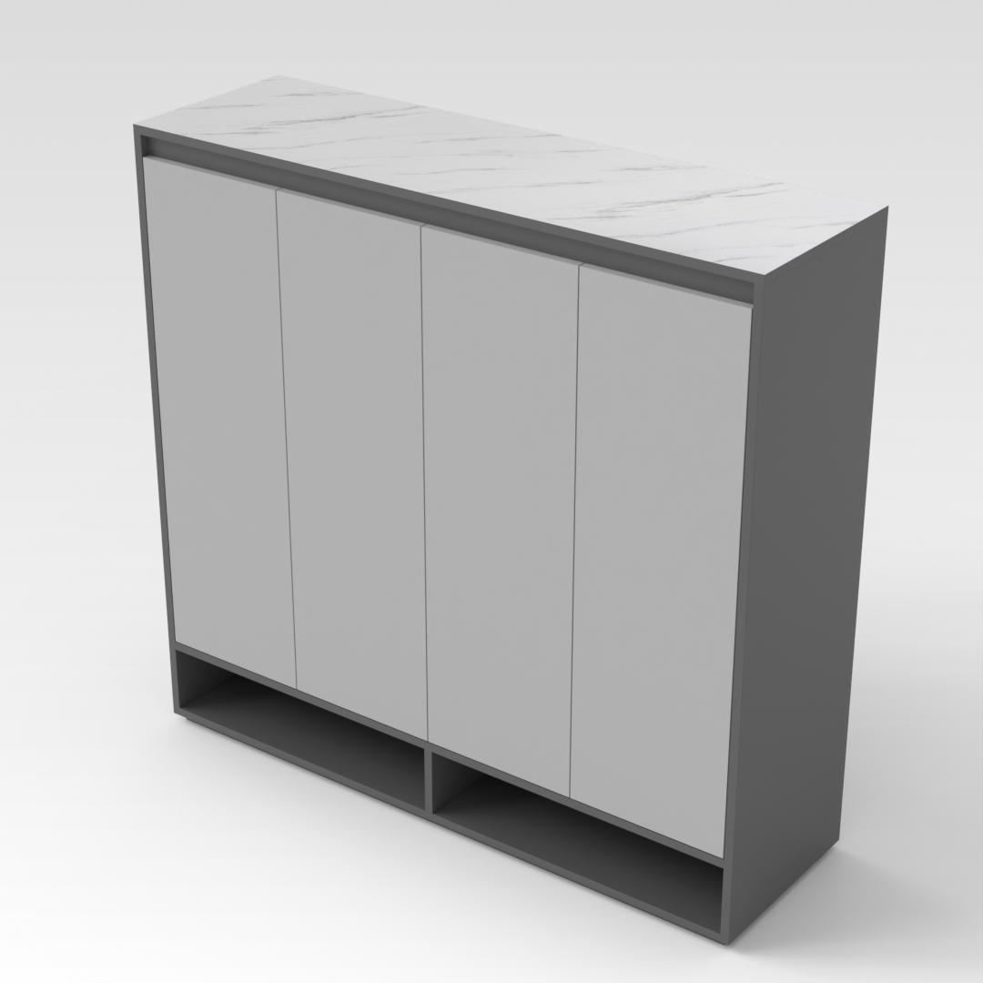 Sky Gray Shoe Cabinet