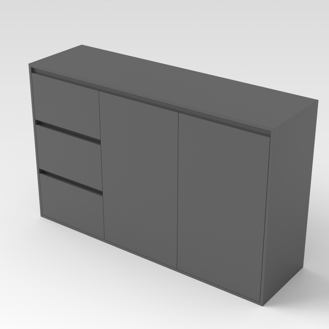 Sky Gray Shoe Cabinet