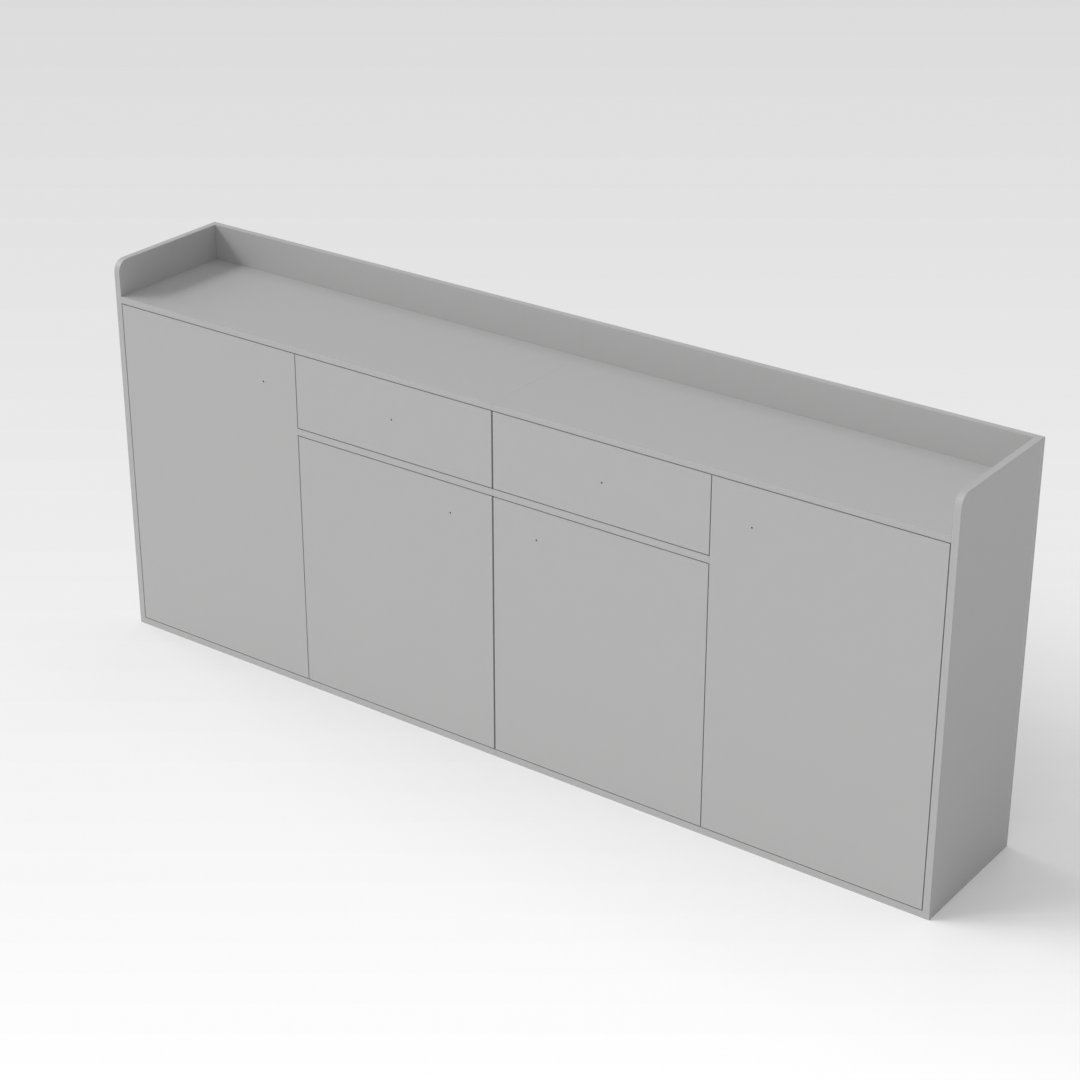 Light Gray Bookshelf