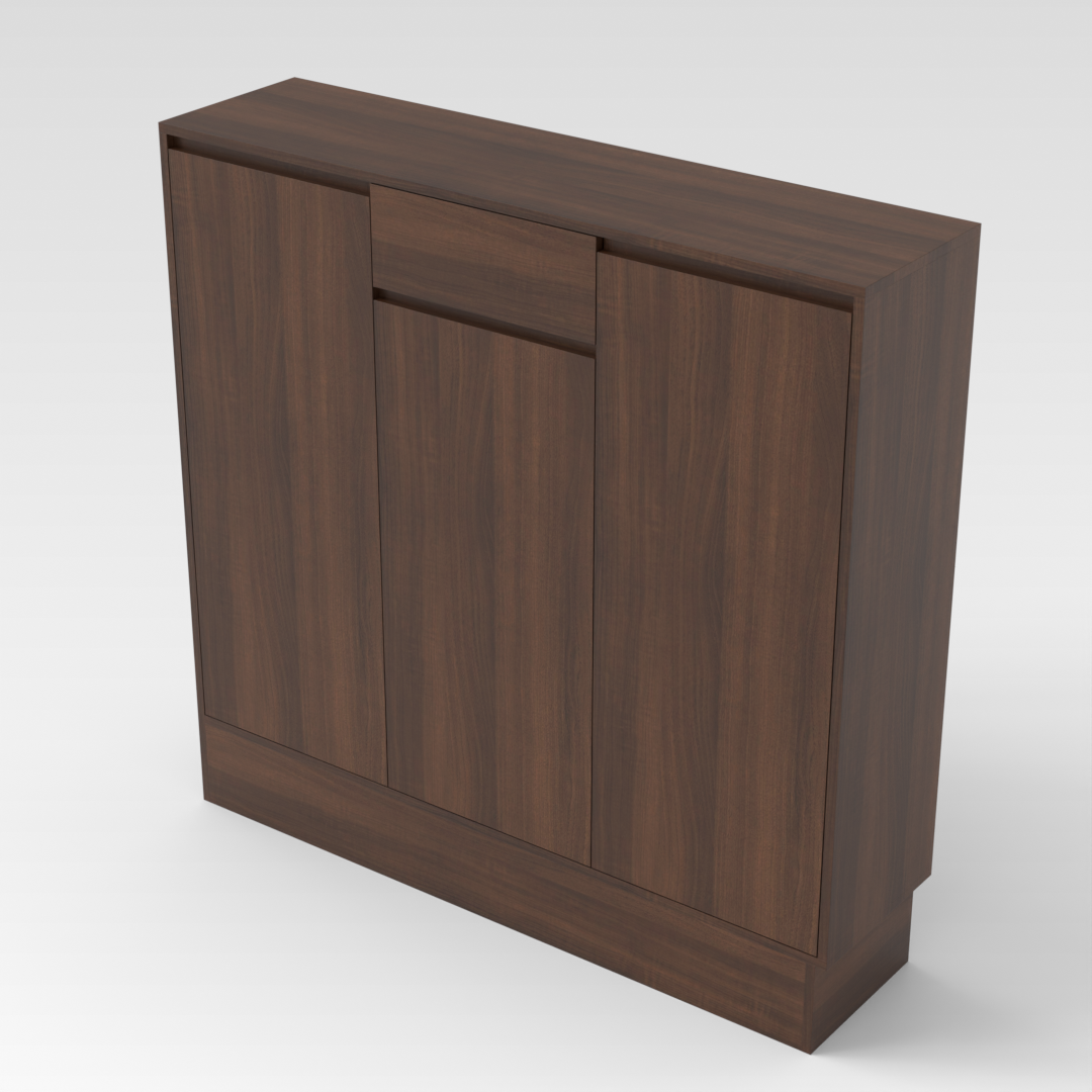 Prairie Oak Shoe Cabinet