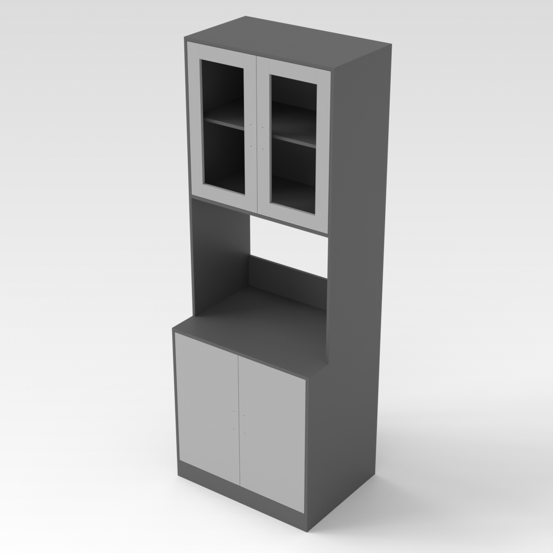 Sky Gray & Light Gray Shoe Cabinet
