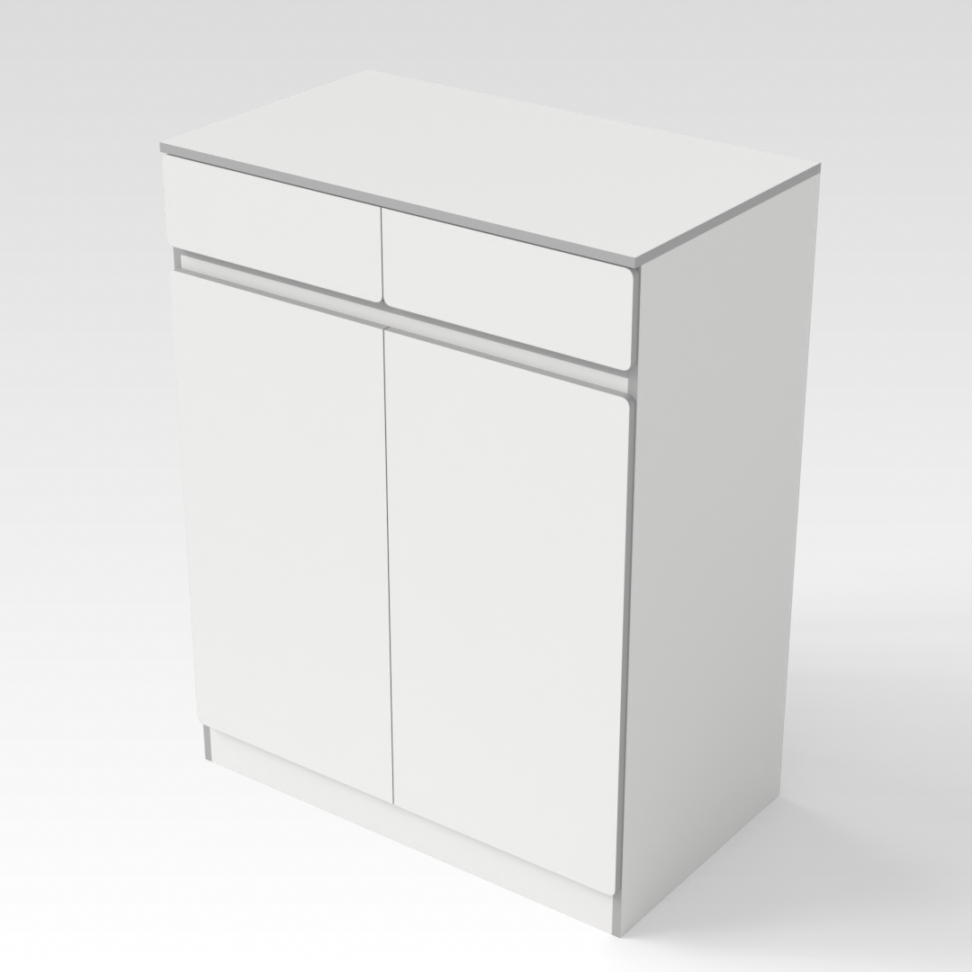 Warm White Shoe Cabinet