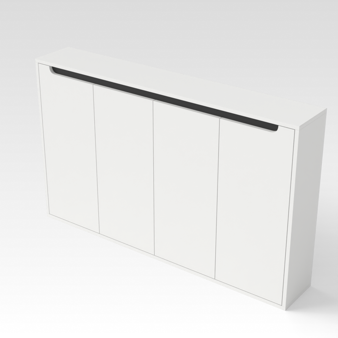 Warm White Shoe Cabinet