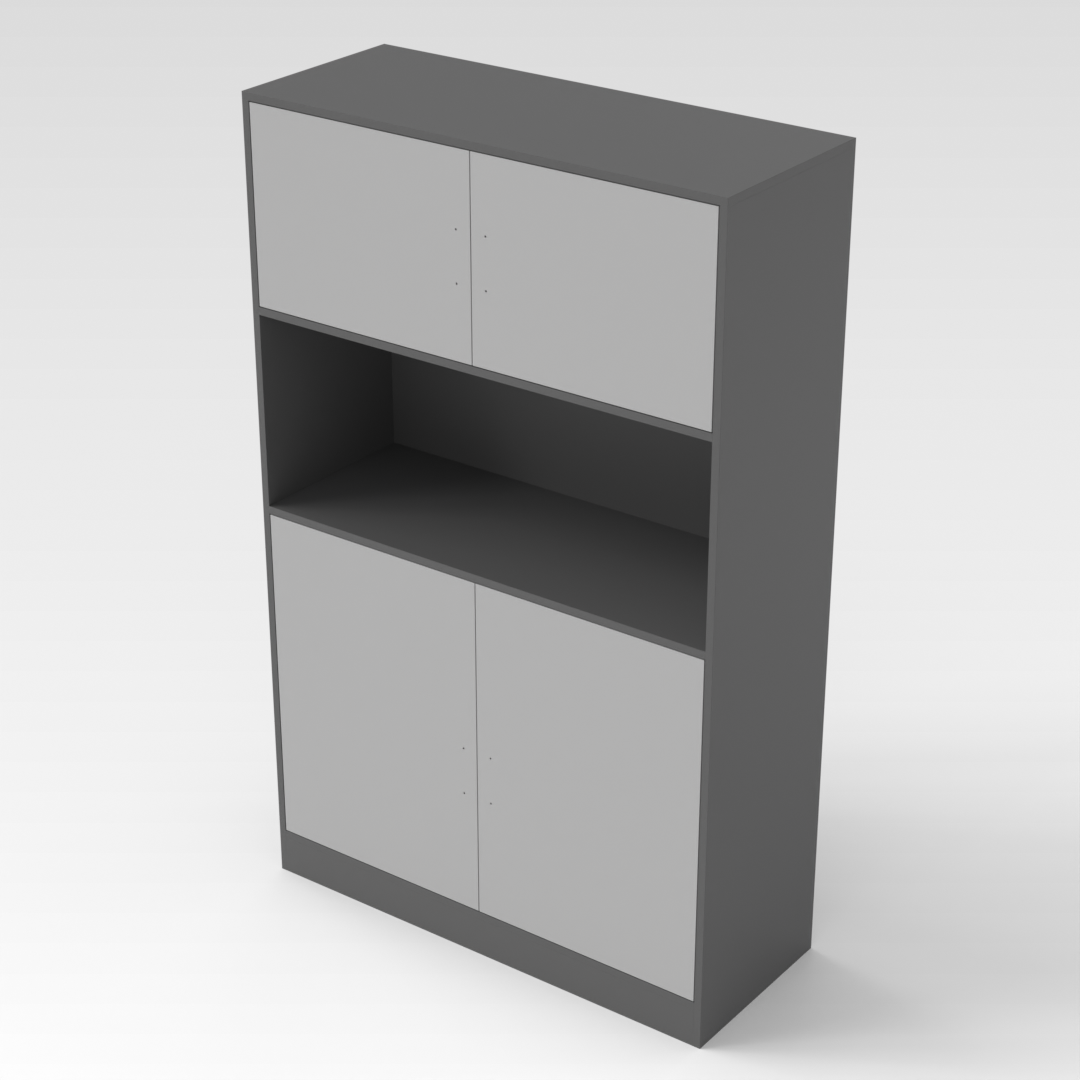 Sky Gray & Light Gray Shoe Cabinet