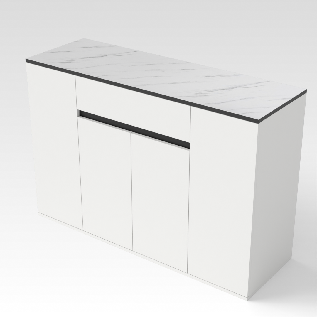 Warm White Shoe Cabinet