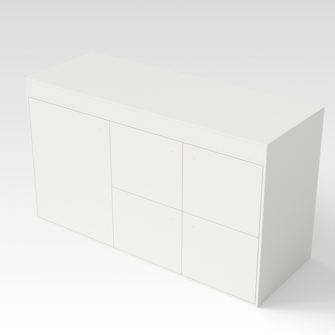 Warm White Shoe Cabinet