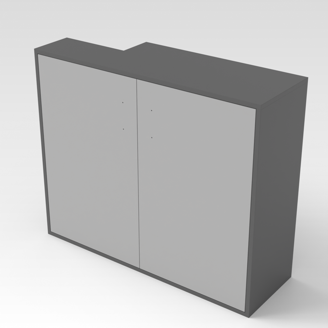 Sky Gray & Light Gray Shoe Cabinet