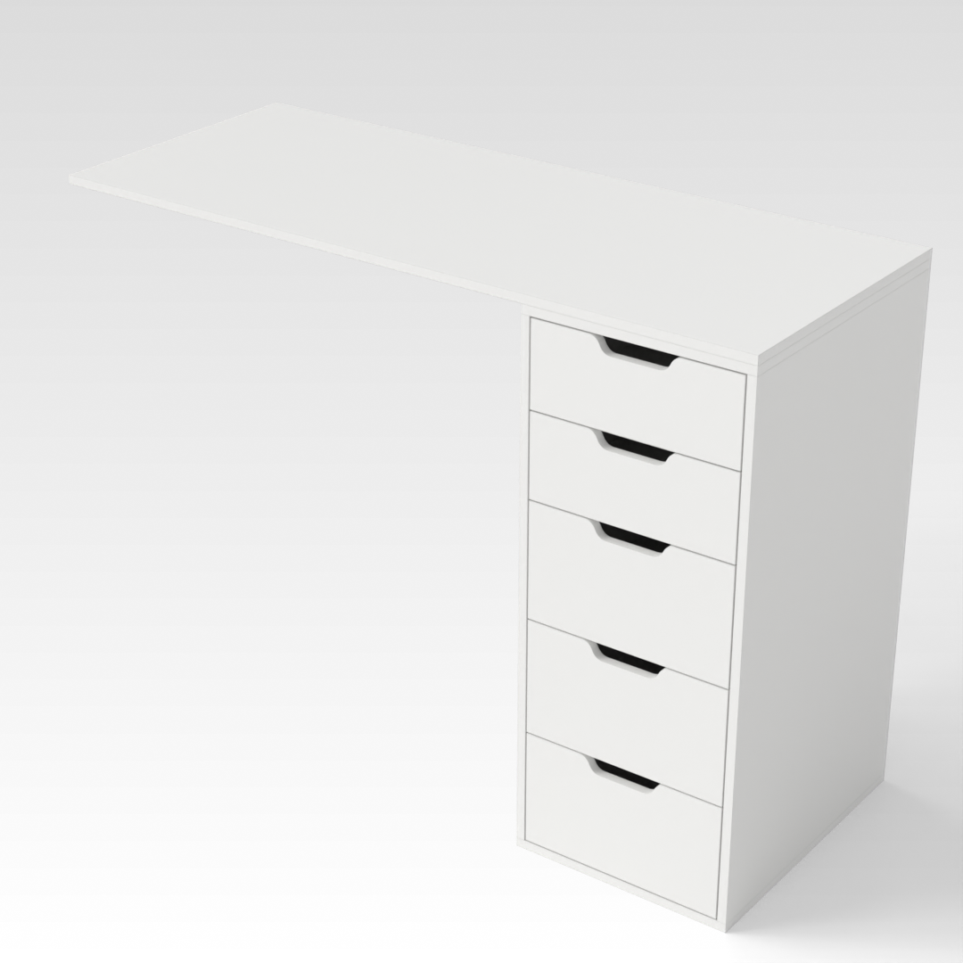 Warm White Desk