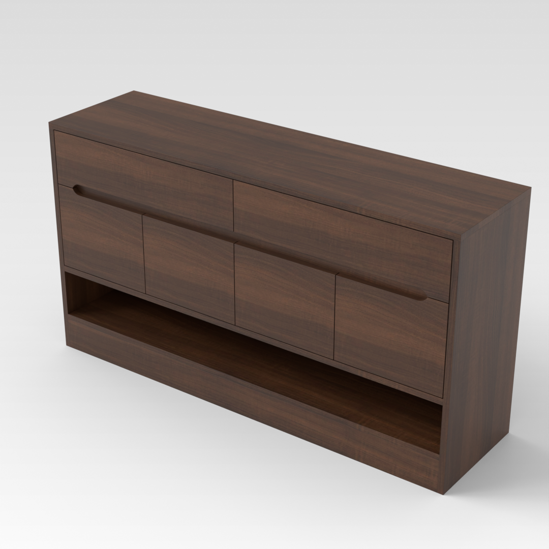 Prairie Oak Shoe Cabinet