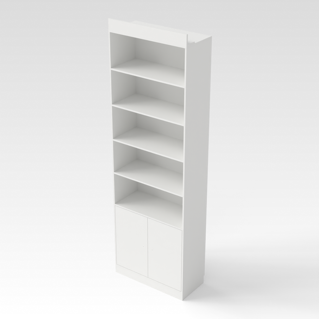 Warm White Bookcase