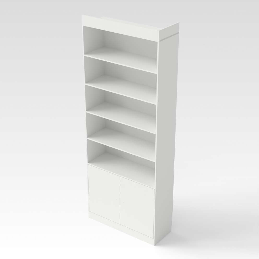 Warm White Bookcase