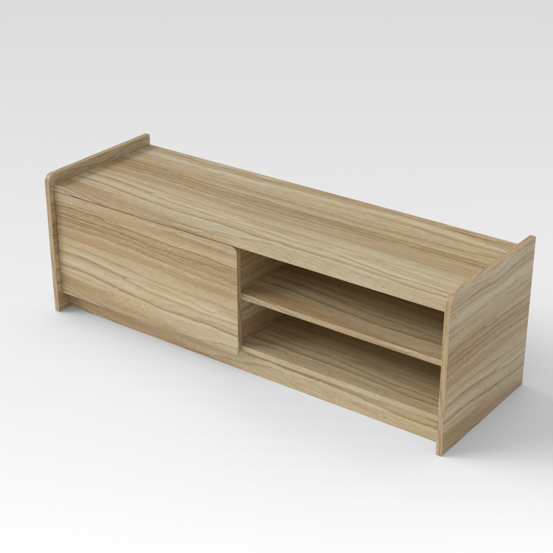 Country Oak Storage Rack