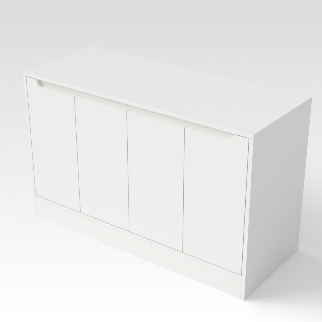 Warm White Shoe Cabinet