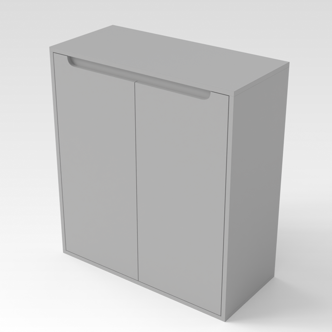 Light Gray Shoe Cabinet