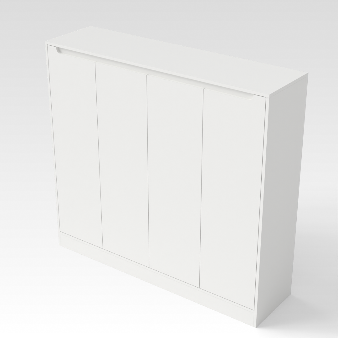 Warm White Shoe Cabinet