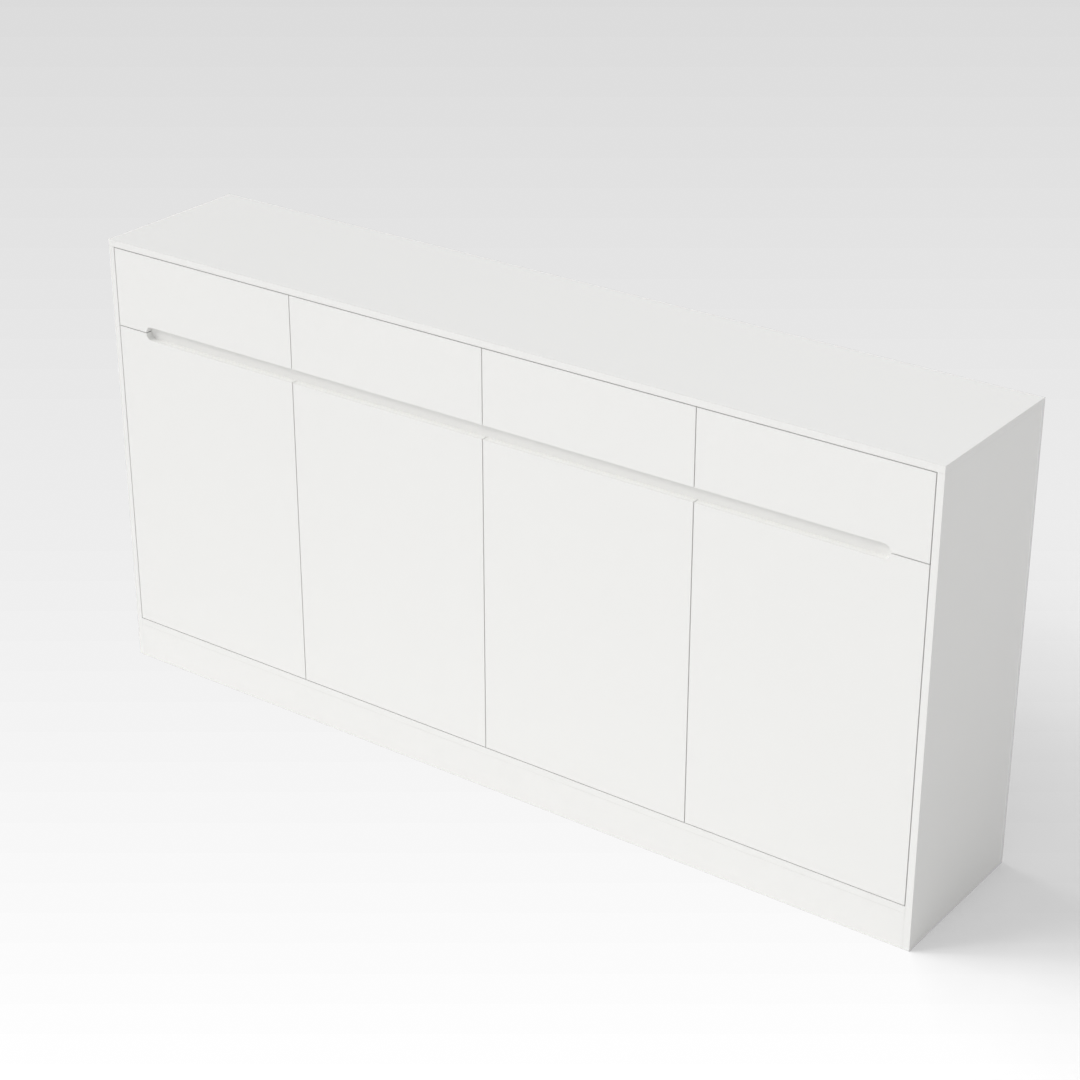 Warm White Shoe Cabinet