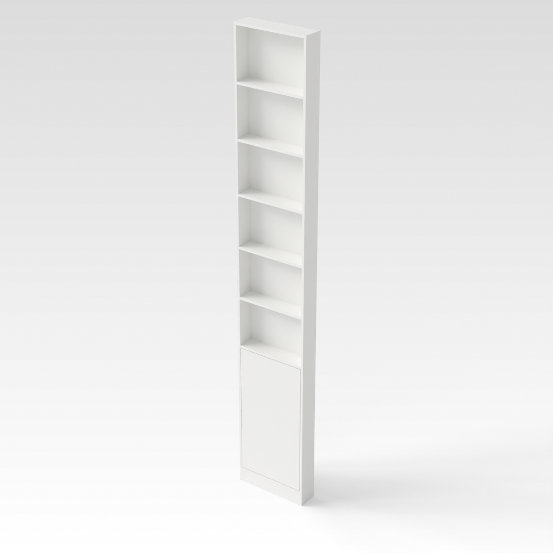 Warm White Bookcase