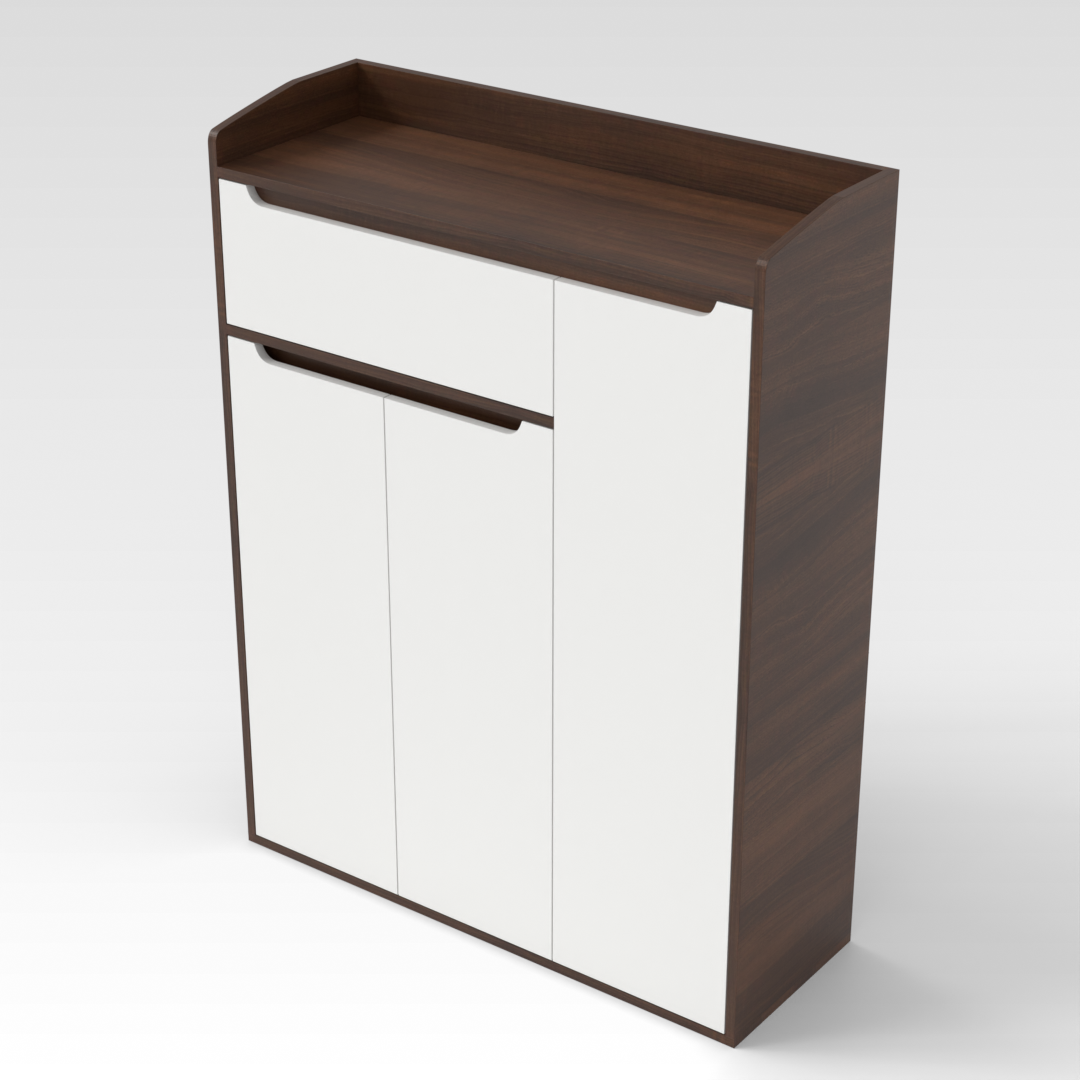 Prairie Oak & Warm White Sideboard