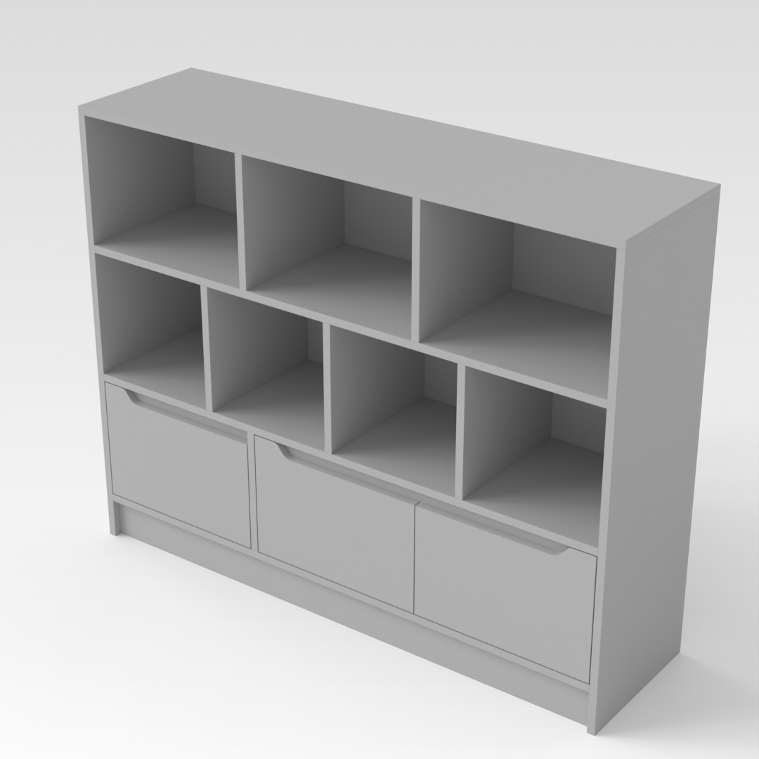 Light Gray Bookcase