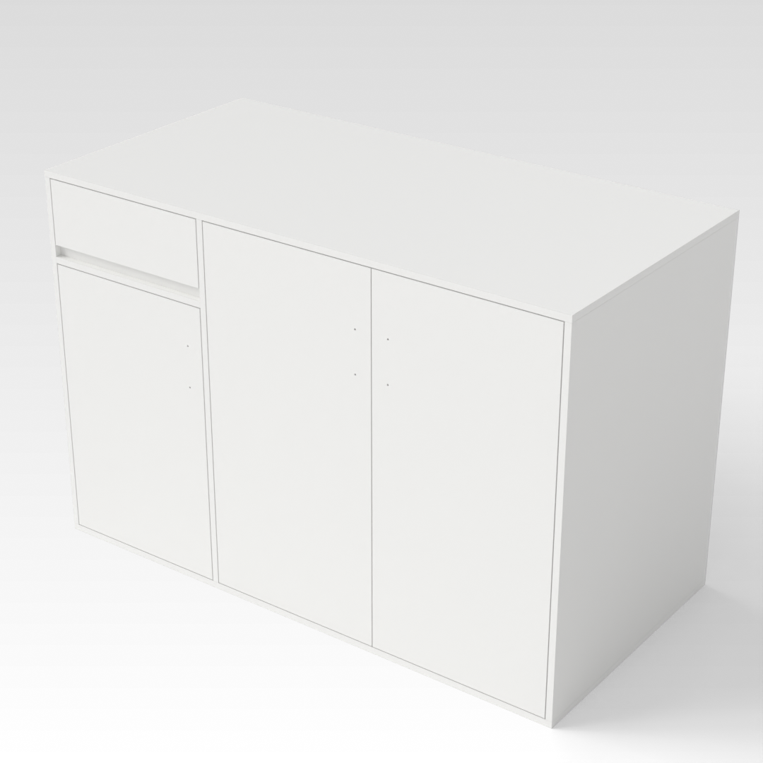 Warm White Shoe Cabinet
