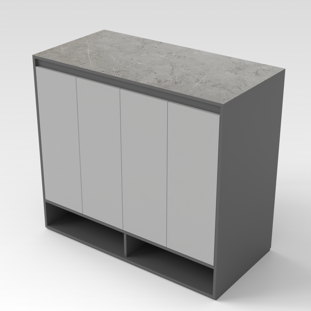 Sky Gray Shoe Cabinet