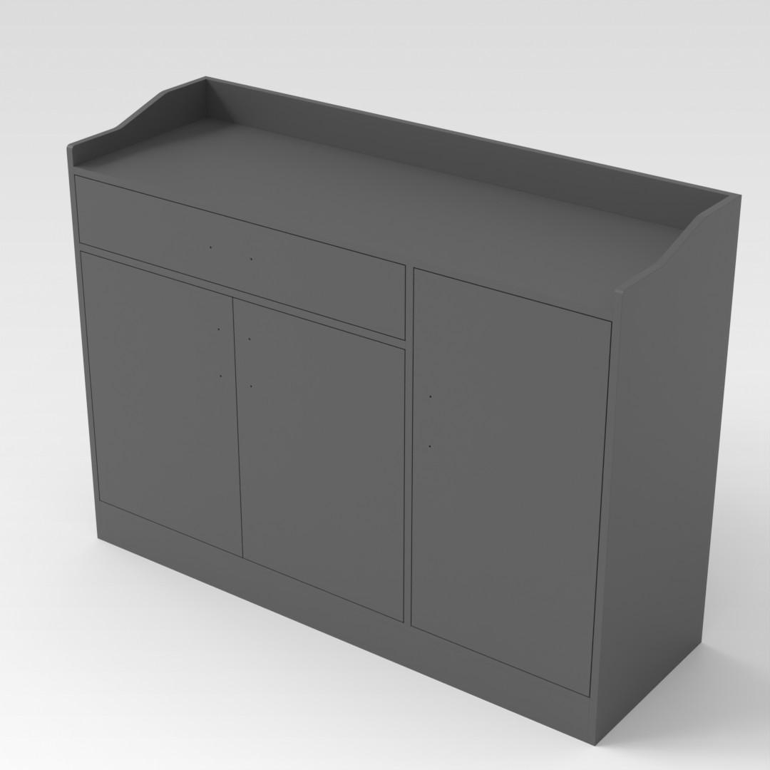 Sky Gray Shoe Cabinet