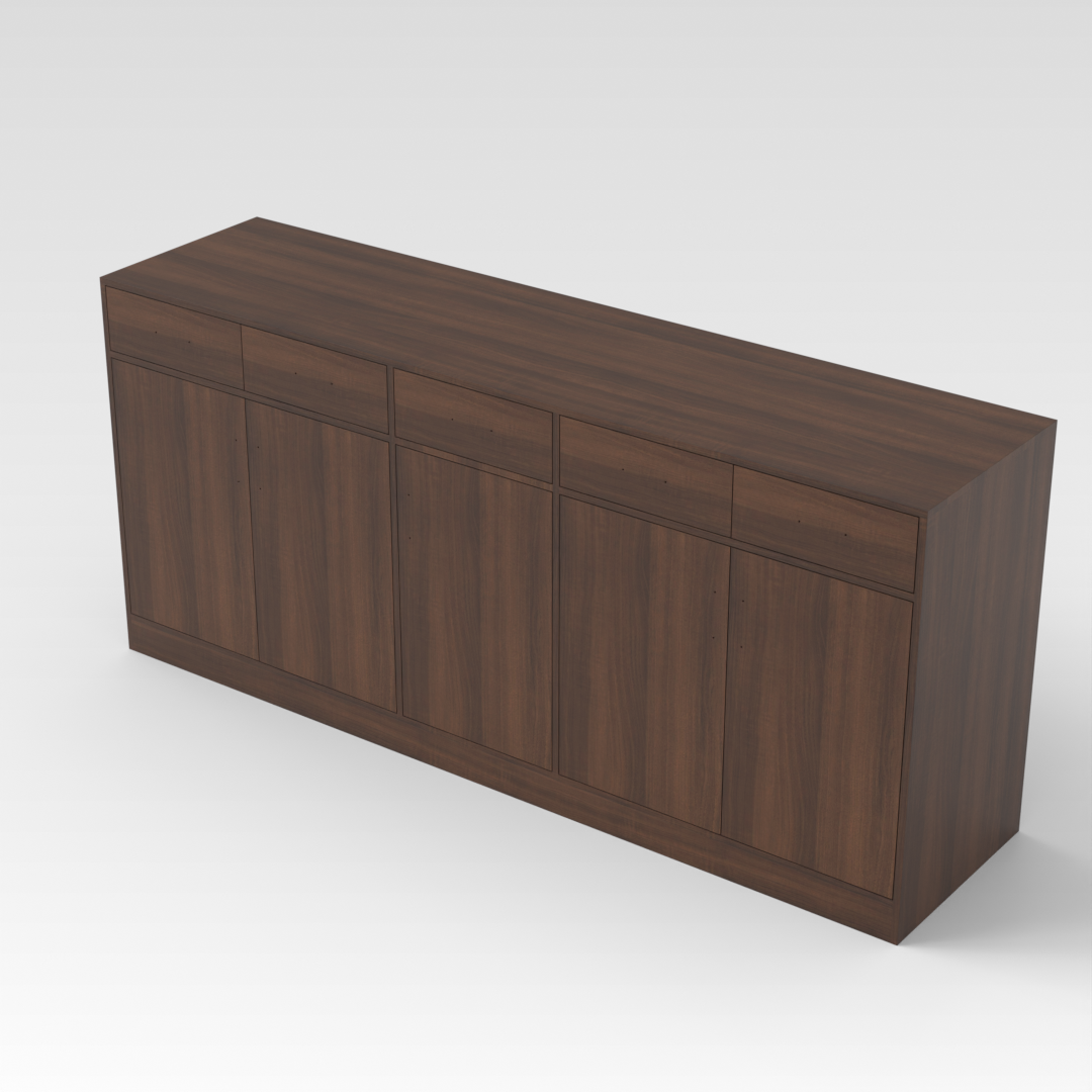 Prairie Oak Shoe Cabinet