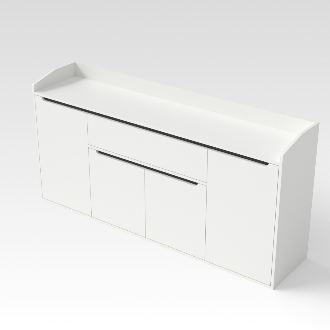 Warm White Shoe Cabinet