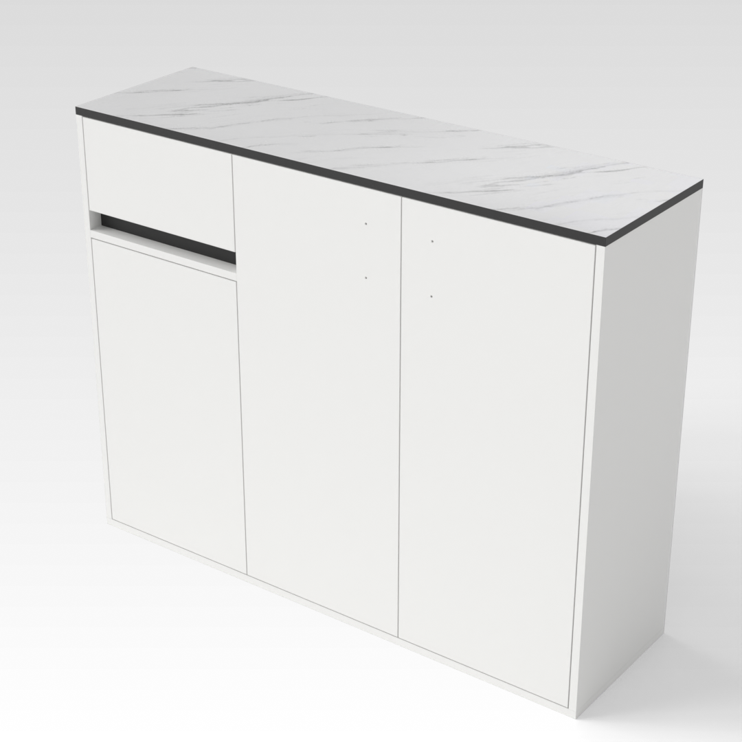 Warm White Storage Rack