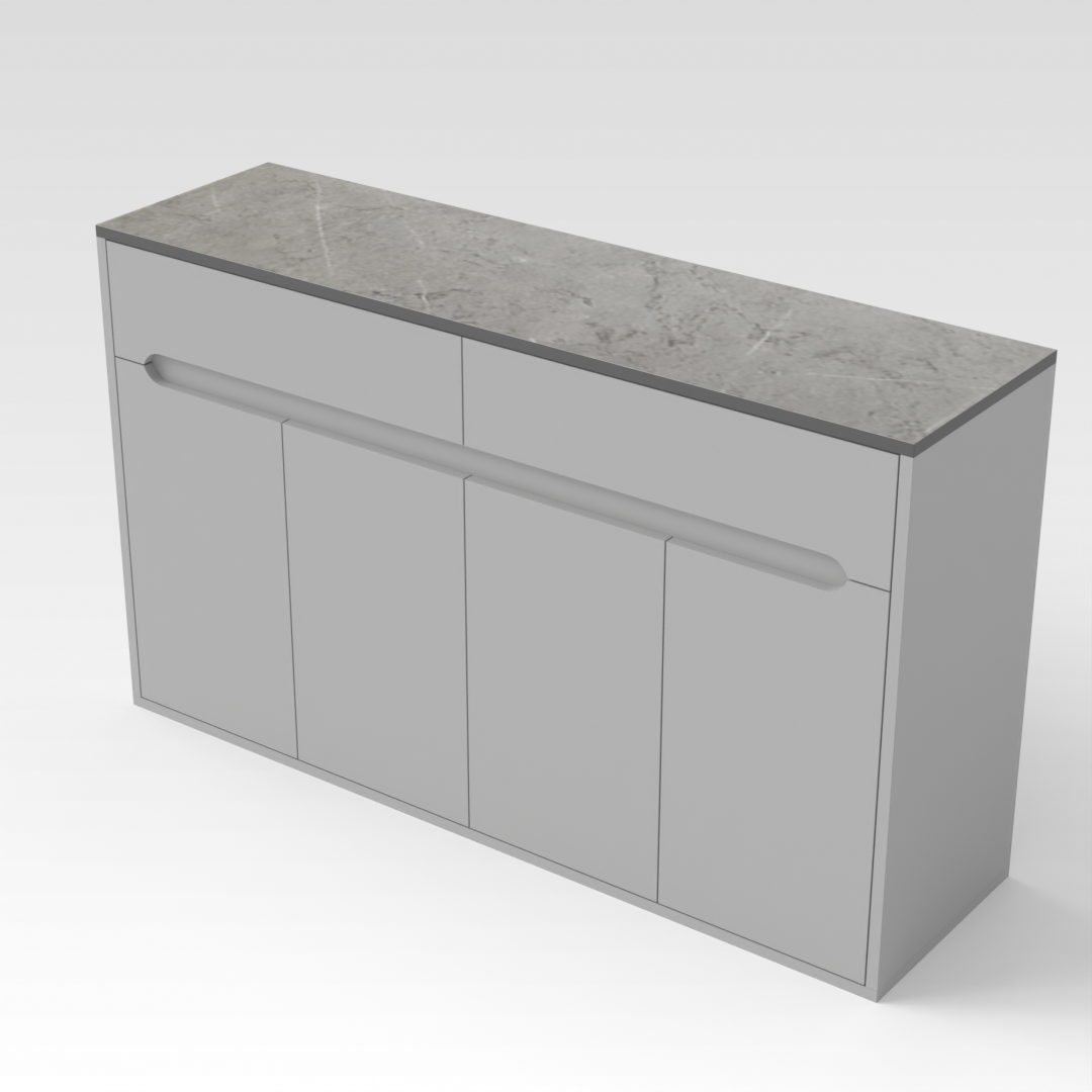 Light Gray Shoe Cabinet