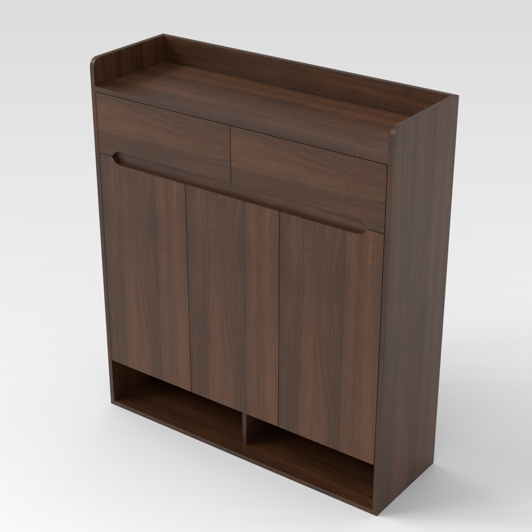 Prairie Oak Shoe Cabinet